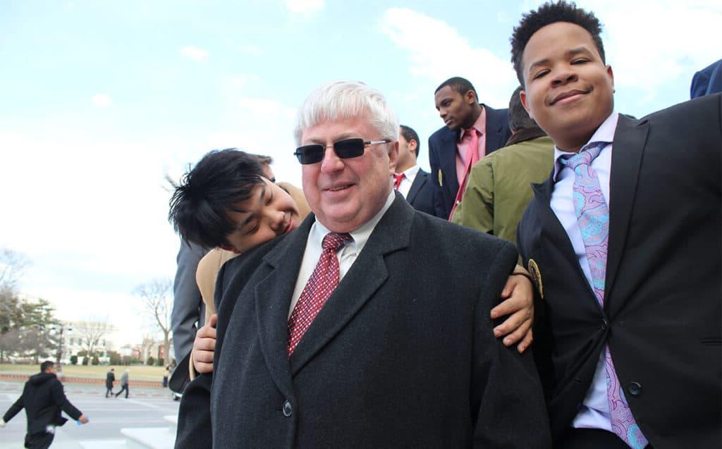 Students with a teacher in Washington DC